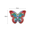 5pcs DIY Full Drill Special Shaped Diamond Painting Butterfly Keychain Pendants
