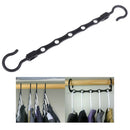 5Hole Magic Coat Hanger Multifunction Holder Clothes Organizer Folding Rotat 3C
