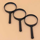 New 5X Hand Held Reading Magnifying Glass Lens Jewelry Loupe Zoomer 60mm Black