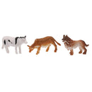 12 Pieces Party Pack Mini Farm Animals Plastic Mini Educational Farm Animal Toys
