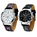 Nary Watch Leather Men Watch Mens Sport Watch Japanese Quartz Movement 30M