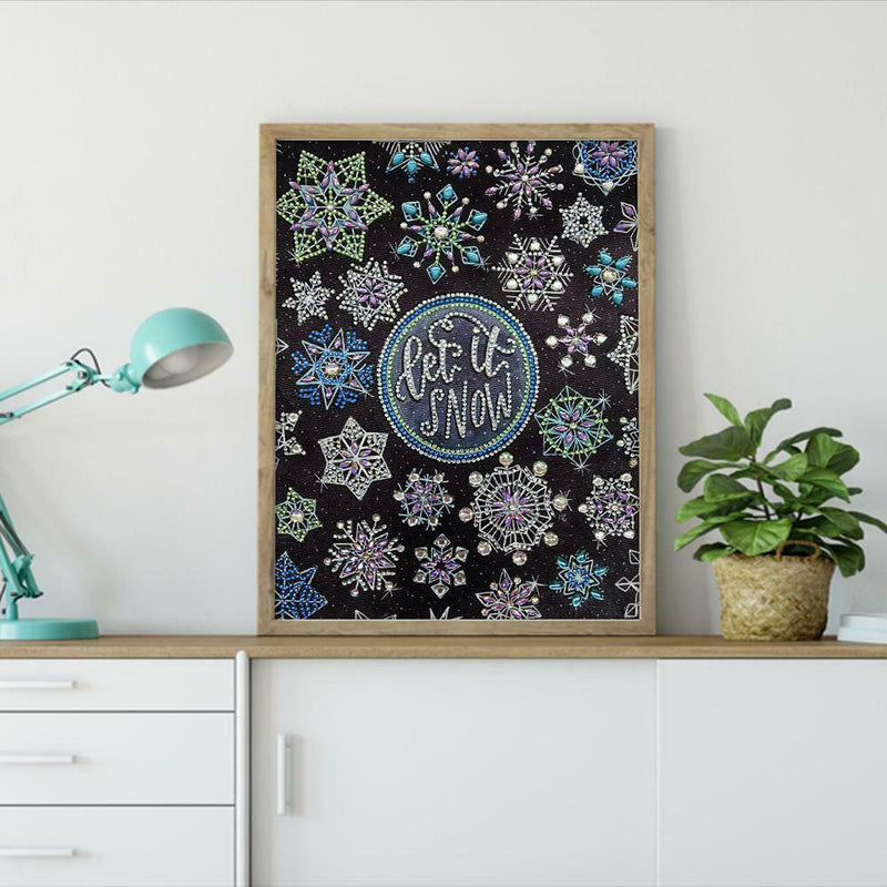 5D DIY Special Shaped Diamond Painting Snowflake Cross Stitch Craft Kits