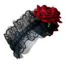 Gothic Style servant girl Jewelry Red Rose Headband Hair Band Festival Chri