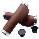 Comfortable Durable Pu Bicycle Grips Retro Bike Mountain Bicycle Folding Bi A9G4