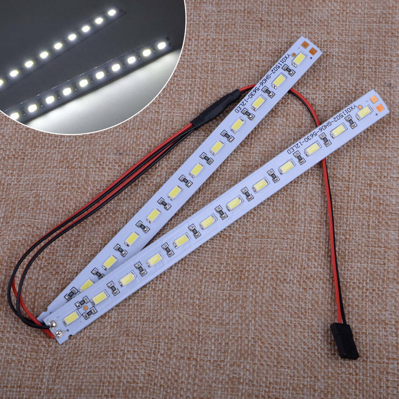 White 24 LED Chassis Light Alu Strip fit for 1/10 1/8 RC Drift Car Crawler Buggy