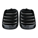 Glossy Black Front Hood Kidney Grille Grill ABS Dual Line Compatible for BM