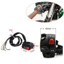 7/8 inch Motorcycle RH Handlebar Horn Turn Signal Light Headlight Ignition Power