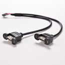 2 Port USB A Female to Internal 9 Pin Header Adapter Cable Practical Popular M&O