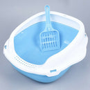 Large Size Cat Litter Box Semi-Closed Cat Sandbox Toilet for Pet Cat Traini Q8G5