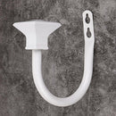 Set of 2 Square Metal Decorative Curtain Hold Backs, Wall Mounted Window Dr