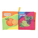Soft Cloth Book Baby Kids Child Early Educational Cartoon Book Toys (Fruit) A