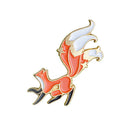 Cute Cartoon Animal Brooch Fox Enamel Badge Clothes Lapel Pins Jewelry Gift A