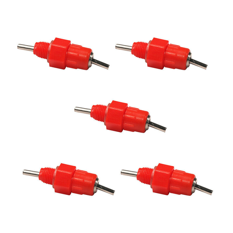 5pcs Spring Type Chicken Red Nipples Drinking Automatic Water Dispenser