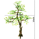 Plastic Bonsai Green Tree Aquarium Ornament Fish Tank Underwater Decor Orna