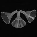 3pcs Transparent Plastic Funnels Filling Mini Bottles Liquid Water Perfume