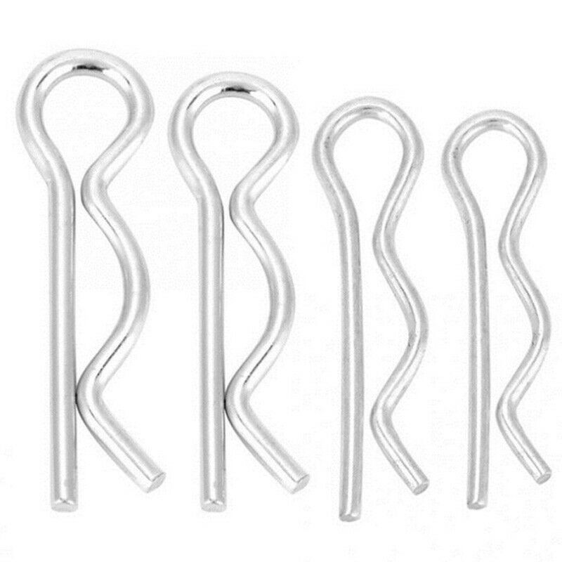 50Pcs Stainless Steel Body Clips Shell Cover Pin Bend for 1/10 RC Car Remot C6I6
