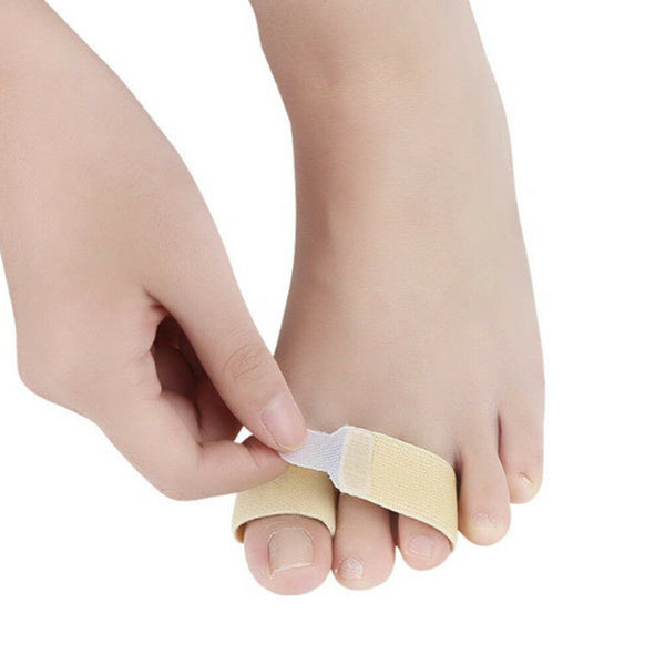 1*Toe splints straightener bandage cushioned corrector hammer toe separator M&E