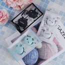 1Pc cute rabbit cartoon stereo earphone with mic 3.5mm ear-hook sports headsetME