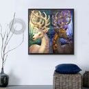 5D DIY Full Drill Diamond Painting Deer Cross Stitch Embroidery Ornaments