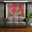 Geometric Printing Carpet Sleeping Blanket Tapestry (Mandala18 150x130cm) SN9F