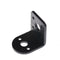 Black Metal L Shaped Mounting Bracket Holder for 25mm Gear Motor   Z