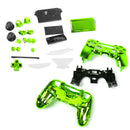 Chrome Green Full Housing Shell Case Button Kit Part for Sony PS4 Controller