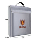 Fireproof Document Bag Holder Pouch Home Office Safe Bag Fire Water Resista