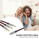 Headphone Splitter 3.5mm Female to 3Male Headphone Audio Splitter Cable Adapter