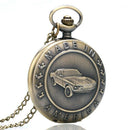 Car pocket watch retro design surrounding English alphabet car quartz pocke Y2V4
