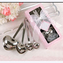 Cute One Set of Four Sweet Heart Shaped Measuring Spoons Wedding Favors  3C