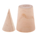 2pack Natural Unpainted Wood Cone  Bracelet Holder