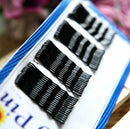 60pc Black Metal Invisible Hair clips Flat Bobby Pins Grips Salon Barrette Lot