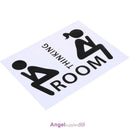 Thinking Room Toilet Paste Wc Door Sign Removable Toilet Wall Stickers