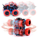 Friction Powered Monster Truck with Big Tire Wheel Pull Back Vehicles Creative