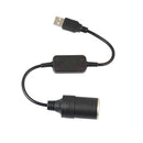 USB 5V To 12V Car Cigarette Lighter Socket Power Female Converter Adapter C