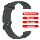 Silicone Wrist Strap Watch Band w/Buckle for Amazfit GTR 42mm S (Grey) A