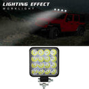 Square 48W LED Work Light 12V 24V Off Road Flood Spot Truck New Lamp For Ca X8N3