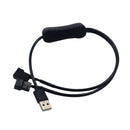 Copper USB To 4-Pin 2 Way Swith Connector Adapter Cable For 5V Computer PC Fa Bj