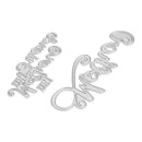 2pcs Metal Cutting Dies DIY Scrapbooking Embossing Paper Card Stencil Gift