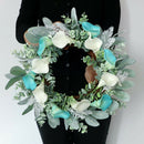 16inch Front Door Wreaths Artificial Hanging Wreath Garland for Home Party