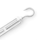 5 pcs M8 304 Stainless Steel Hook & Eye Turnbuckle Hook Wire Rope Tension F6H4