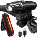 Bike Light Set, Waterproof Bicycle LED Mountain Safety Headlight Tail Light