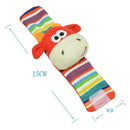 Cartoon Baby Toys 0-12 Months Soft Animal Rattles Infant Children P2F6 L8Y6