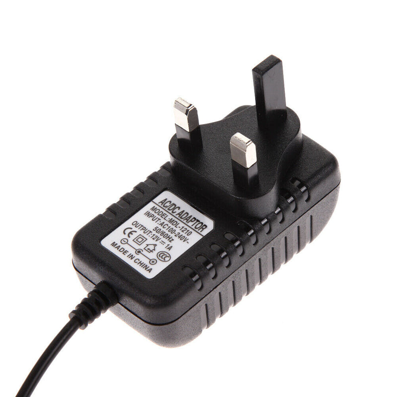 AC 100-240V Converter Adapter DC 5.5 x 2.5MM 12V 1A 1000mA Charger UK Plug A