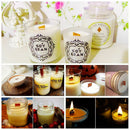10Pcs 13mm x 130mm Candle Wood Wick With Sustainer Tab Candle Making Supplies