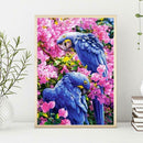 5D DIY Diamond Painting Parrots Cross Stitch Embroidery Rhinestones Mosaic