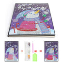 DIY Christmas Snowman Special Shaped Diamond Painting 60 Pages A5 Notebook