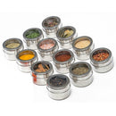 6pcs/set Stainless Steel Seasoning Jar Kitchen Spice Salt Condiment Bottle
