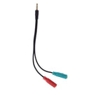 2 in 1 Splitter 4 Pole 3.5mm Audio earphone headset to 2 female jack Headph