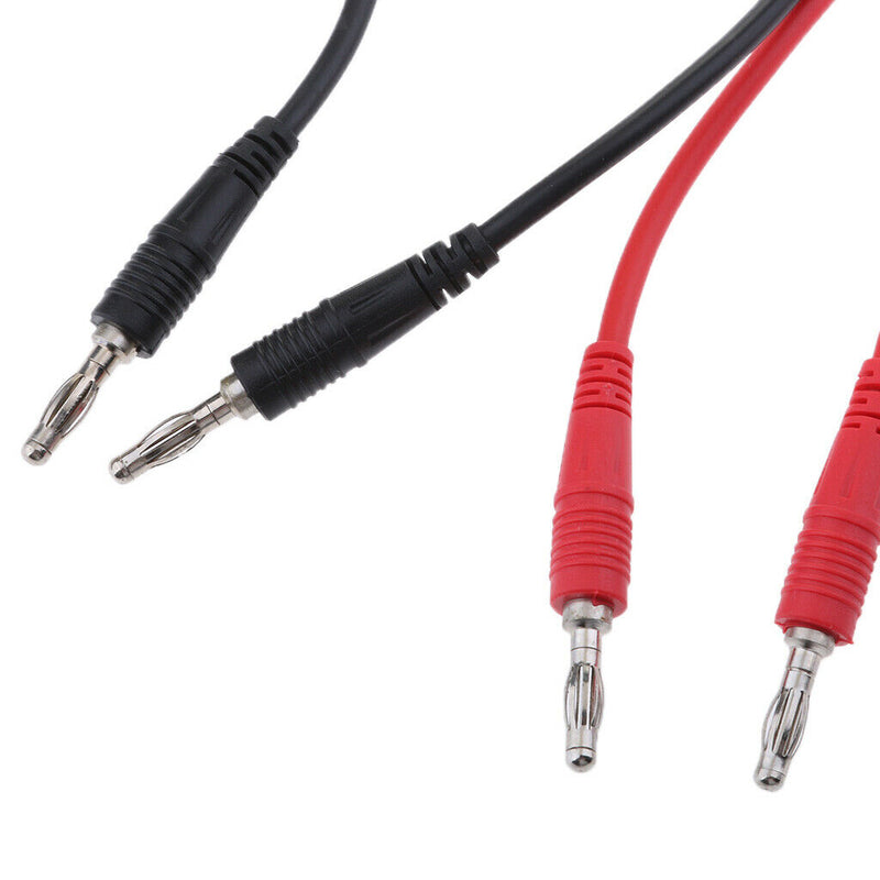 2pcs / Professional Kit Silicone Test Cable Flexible Insulation Copper 1000V 15A